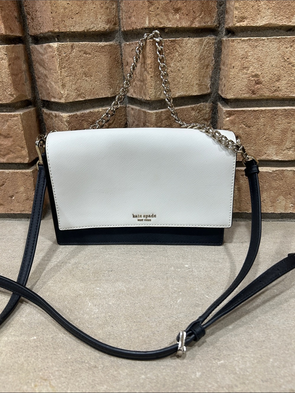 NWOT Kate Spade New York Cameron Convertible Crossbody Bag Multicolor WhiteBlack